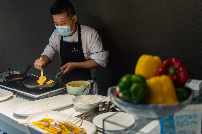 الخضراوات المستخدمة لتحضير الأطباق تأتي من كوريا الجنوبية مباشرة