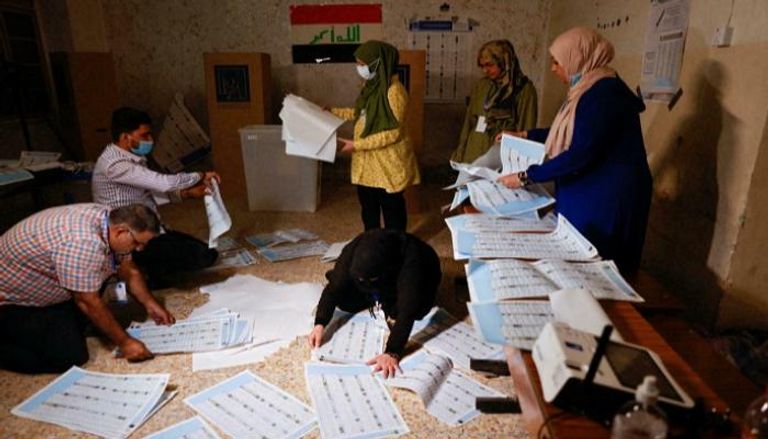 عمليات فرز الأصوات في الانتخابات العراقية