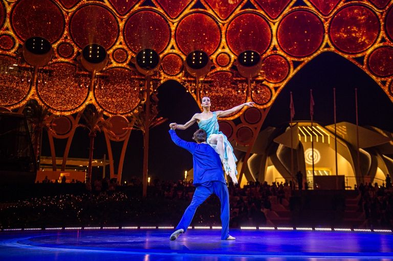 ريم بنت إبراهيم الهاشمي خلال حفل افتتاح جناح المرأة في إكسبو 2020 دبي