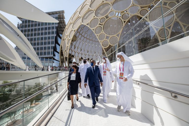 رئيس سيشل يتفقد جناح بلاده بمعرض إكسبو 2020 دبي طيران الإمارات تنعش السياحة في سيشل