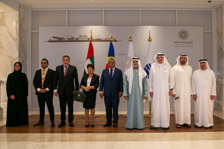 رئيس سيشل يتفقد جناح بلاده بمعرض إكسبو 2020 دبي طيران الإمارات تنعش السياحة في سيشل