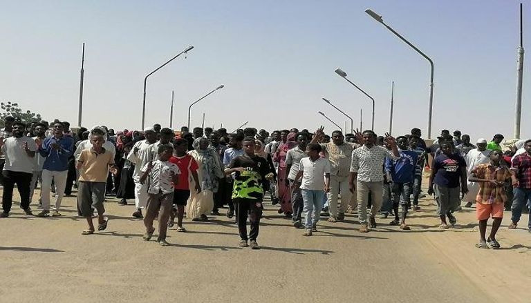 جانب من المظاهرات التي يشهدها السودان- رويترز