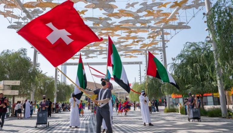جانب من احتفالات سويسرا بيومها الوطني في إكسبو 2020 دبي