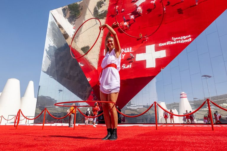 جانب من احتفالات سويسرا بيومها الوطني في إكسبو 2020 دبي