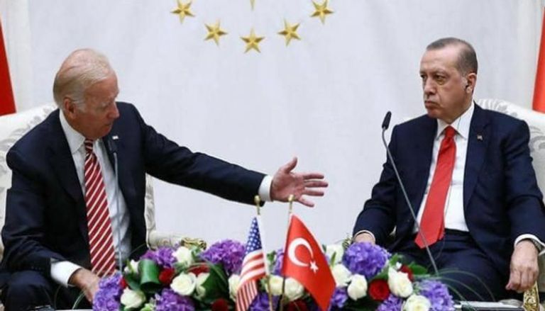 جو بايدن ورجب طيب أردوغان خلال لقاء سابق