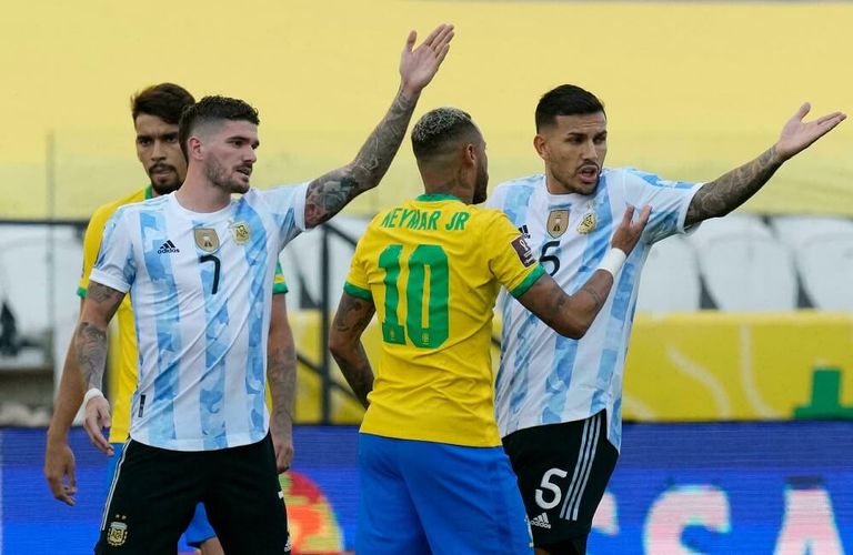 مباراة الأرجنتين والبرازيل من مباراة سابقة