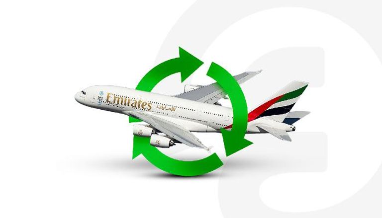 طيران الإمارات ستقوم بإعادة تدوير أول طائرة A380 بالكامل