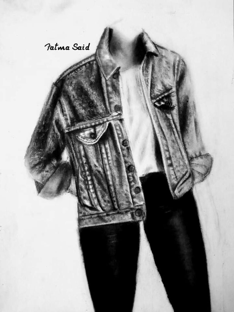 إحدى لوحات الطالبة المصرية فاطمة سعد