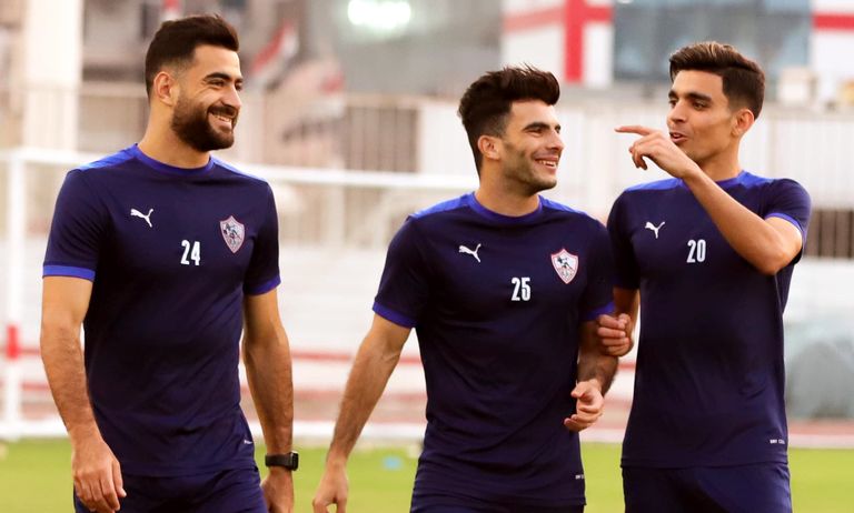 أشرف بن شرقي وأحمد سيد زيزو فريق الزمالك