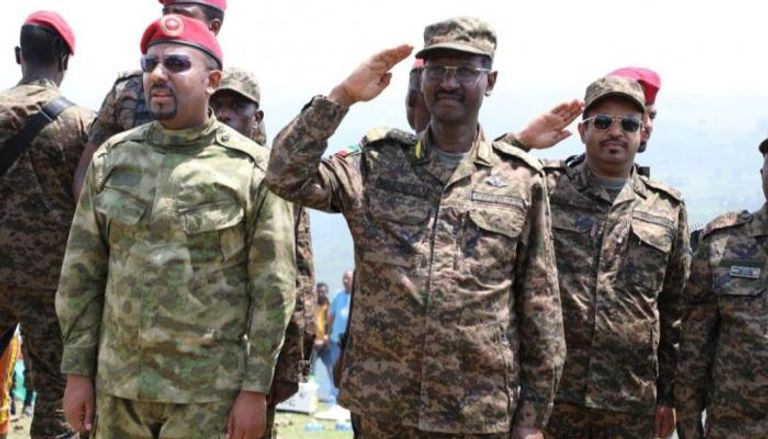 آبي أحمد وقادة الجيش الإثيوبي- أرشيفية