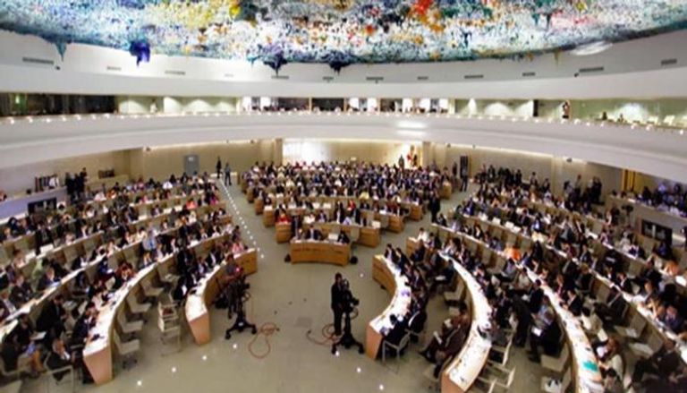 إحدى جلسات مجلس حقوق الإنسان بالأمم المتحدة