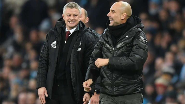 سولشاير وبيب تشافي هيرنانديز وبيب جوارديولا في برشلونة