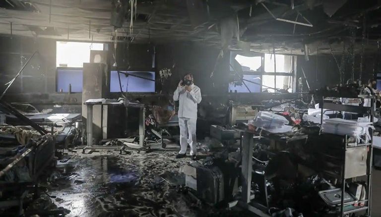 رجال الإنقاذ نجحوا في إخراج 7 مرضى