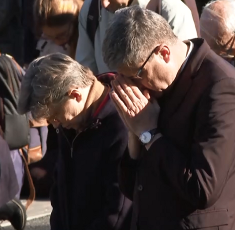 جانب من تجمع الأساقفة والمصلين الفرنسيين 