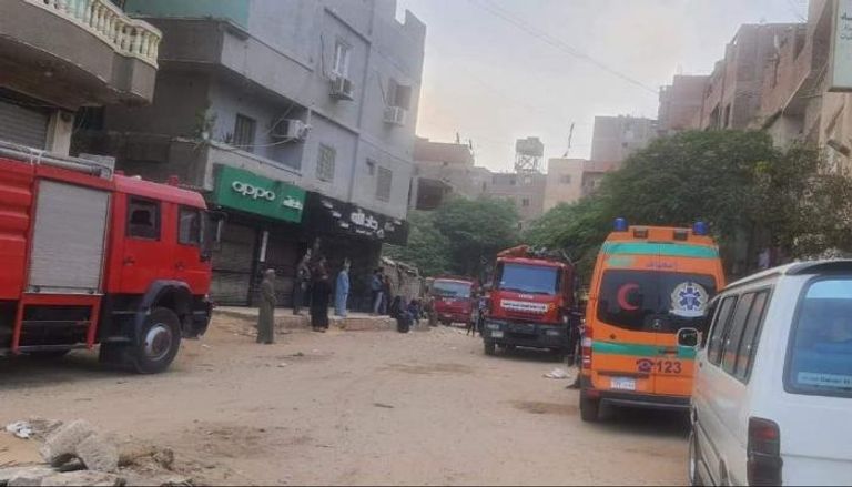 موقع انفجار ماسورة الغاز 