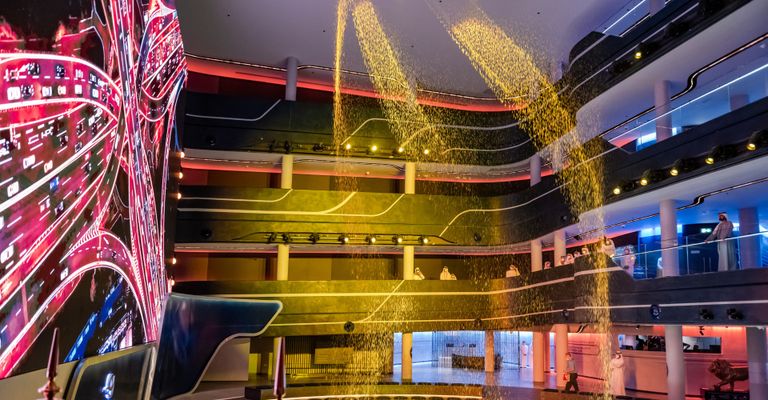 الشيخ محمد بن راشد آل مكتوم أثناء زيارته لإكسبو 2020 دبي