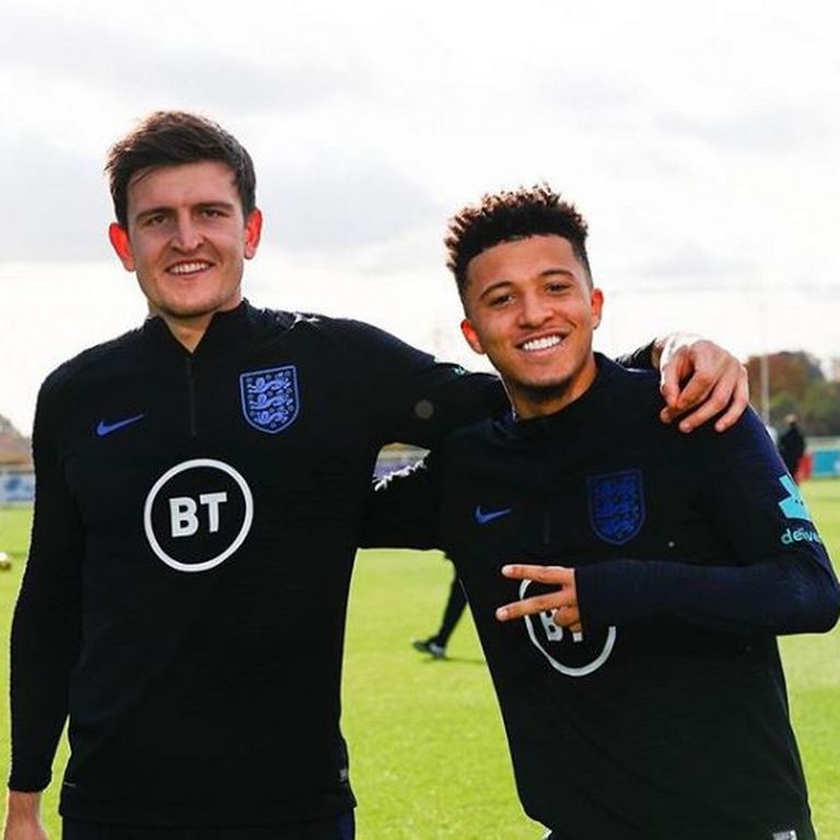 هاري ماجواير وجادون سانشو كريستيانو رونالدو وأولي جونار سولشاير