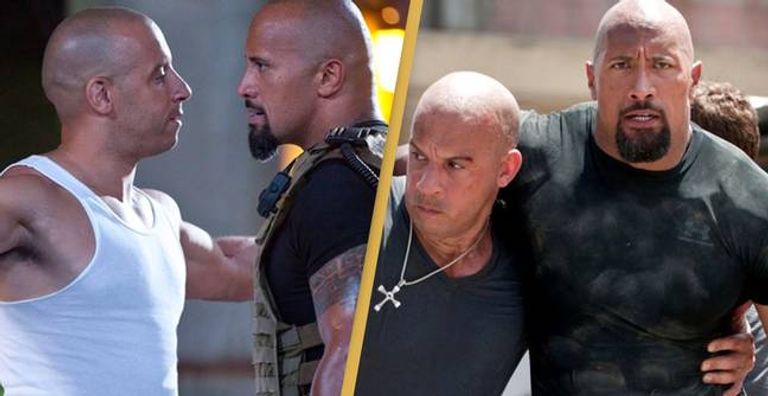 النجمان ذا روك وفين ديزل