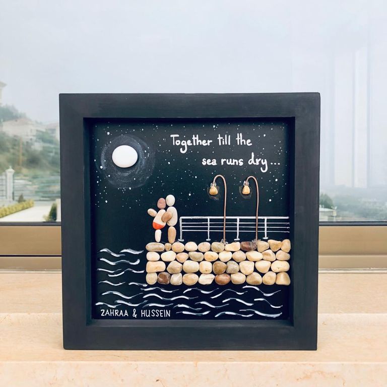 إحدى لوحات نادين زيتوني