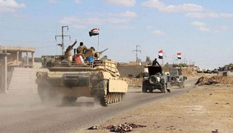 قوة أمنية خلال عملية سابقة لملاحقة داعش شرق العراق