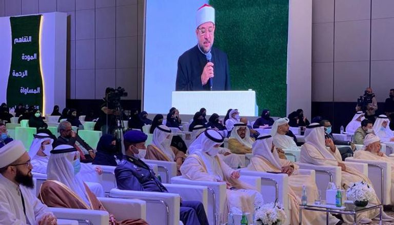 وزير الأوقاف المصري بمؤتمر تجديد الخطاب الديني بأبوظبي