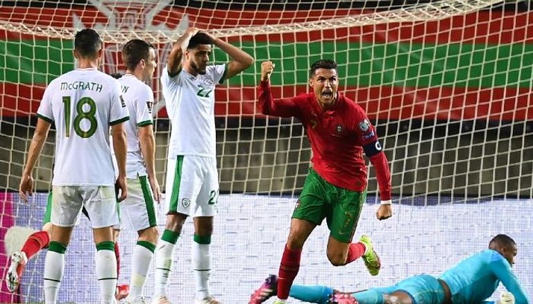موعد مباراة البرتغال وأيرلندا في تصفيات كأس العالم والقنوات الناقلة