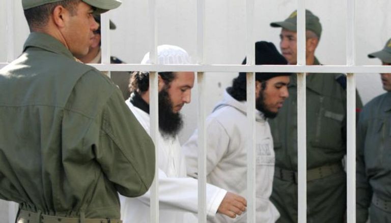 معتقلون في قضايا الإرهاب عند تقديمهم للمحاكمة - أرشيف