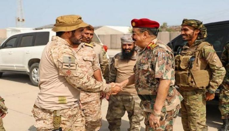 لقاء سابق بين عسكريين سعوديين ويمنيين في عدن