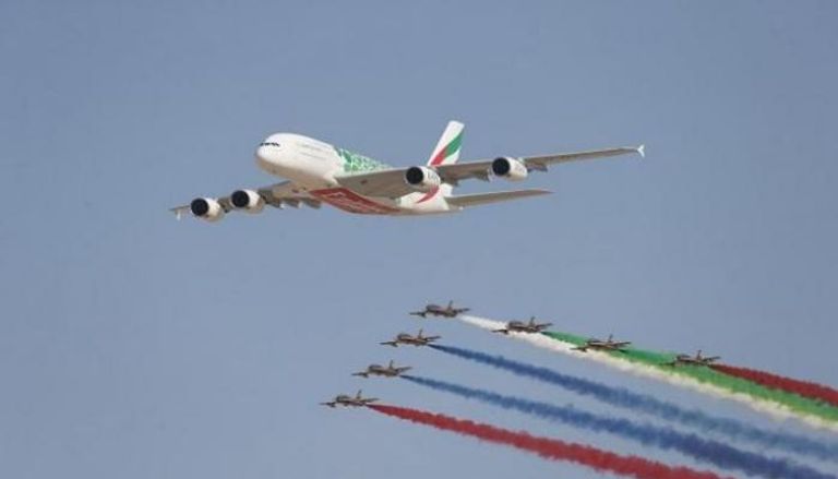 احتفالات بنسخة سابقة من معرض دبي للطيران