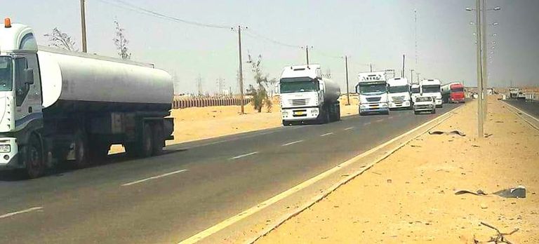 سيارات المحروقات التابعة للجيش الليبي تتجه للجنوب