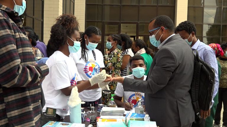 جانب من أنشطة جمعية مرضى السكري في إثيوبيا للتوعية بالمرض