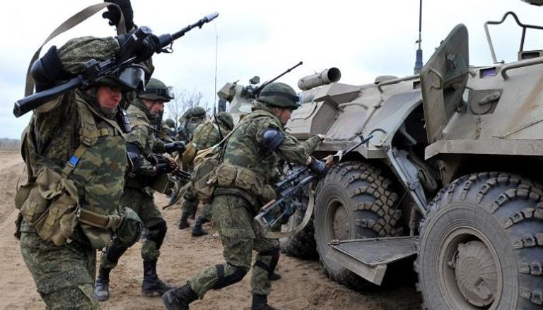 قوات روسية على الحدود مع أوكرانيا - أ.ف.ب