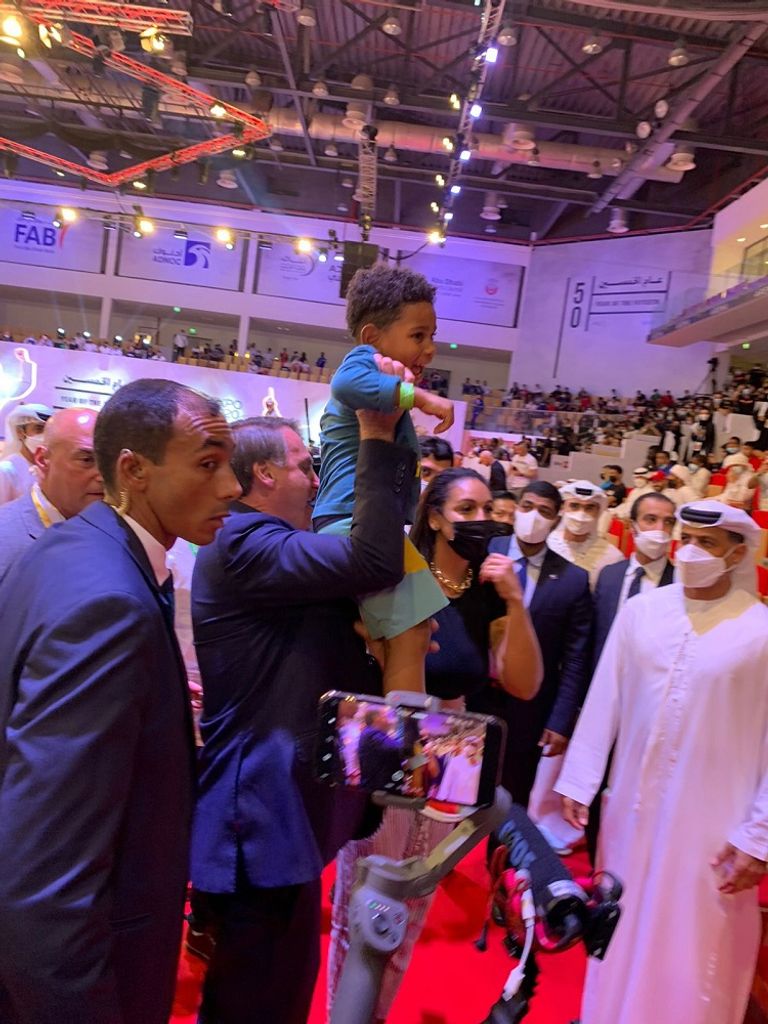 رئيس البرازيل جايير بولسونارو في بطولة أبوظبي العالمية لمحترفي الجوجيتسو رئيس البرازيل جايير بولسونارو