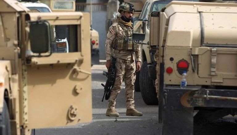 قوة أمنية خلال حملة عسكرية لملاحقة داعش