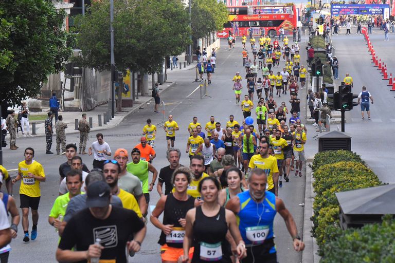 لحظة انطلاق ماراثون بيروت