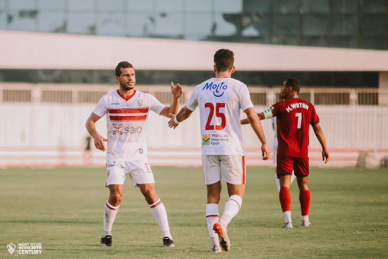 ثنائي الزمالك طارق حامد وأحمد سيد زيزو