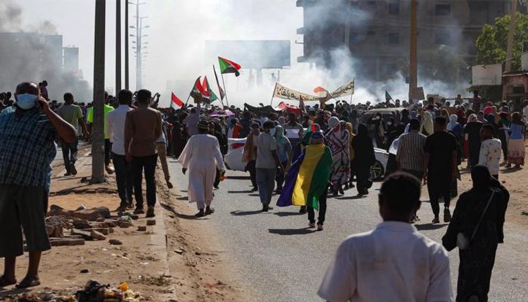 جانب من الاحتجاجات في السودان - أ.ف.ب