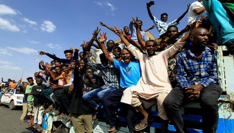 جانب من المظاهرات في السودان
