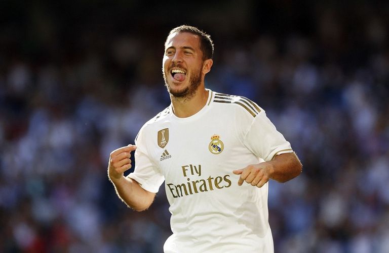 إيدين هازارد لاعب ريال مدريد ضد غرناطة