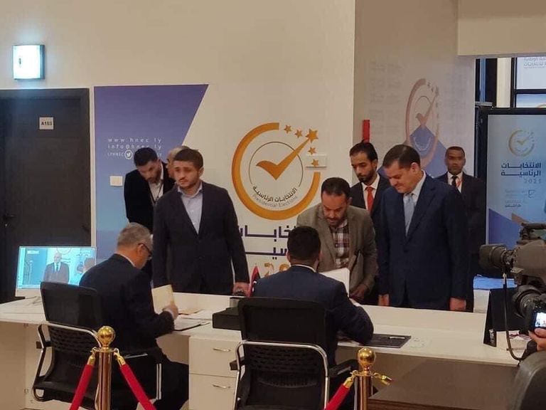 عبدالحميد الدبيبة عقب تقديم أوراق ترشحه