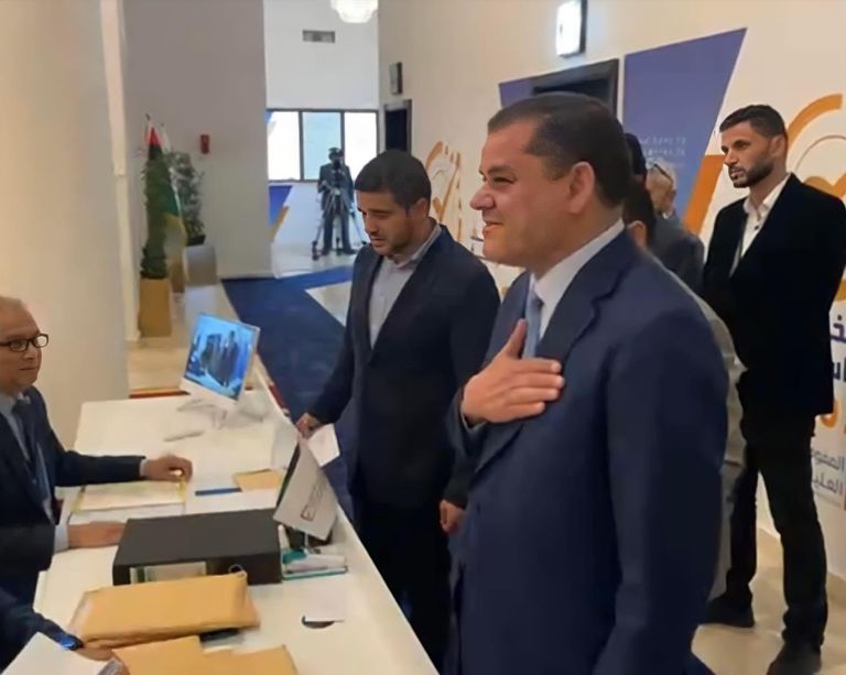 عبدالحميد الدبيبة عقب تقديم أوراق ترشحه