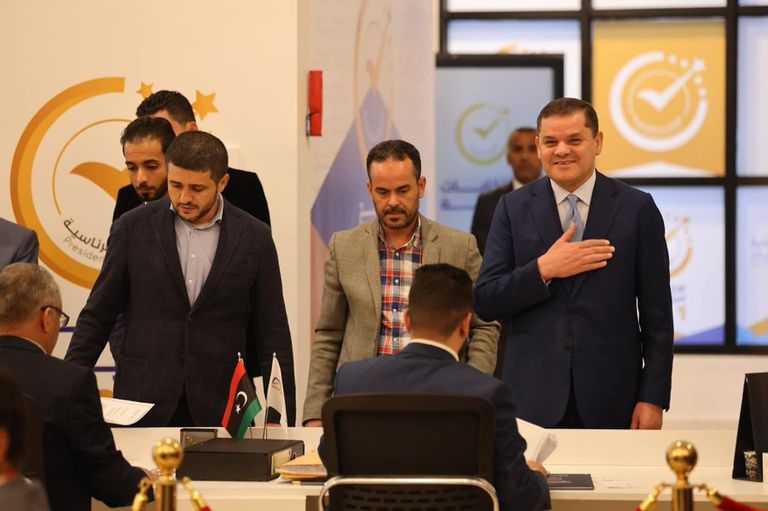 عبدالحميد الدبيبة عقب تقديم أوراق ترشحه