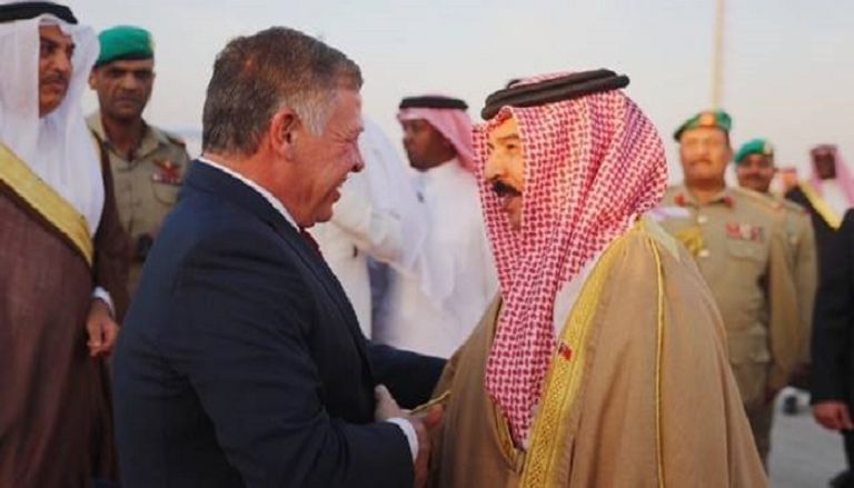 عاهل الأردن الملك عبدالله الثاني وملك البحرين حمد بن عيسى آل خليفة