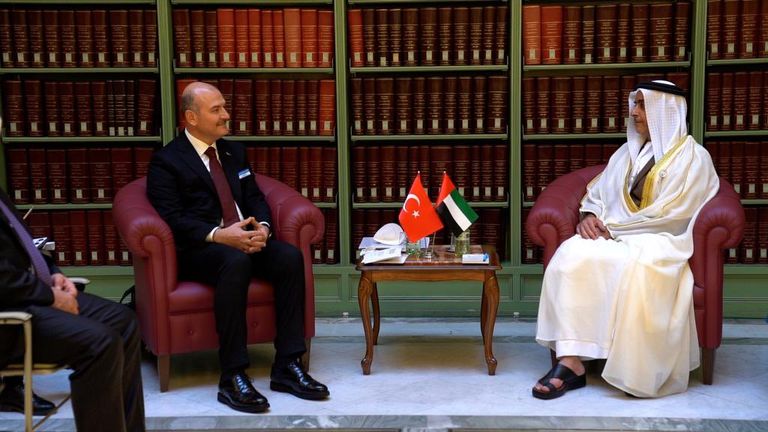 الشيخ محمد بن زايد آل نهيان والرئيس رجب طيب أردوغان