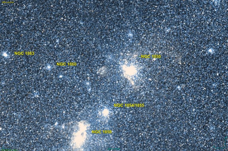 اكتشاف ثقب أسود في مجرة (NGC 1850)- أرشيفية