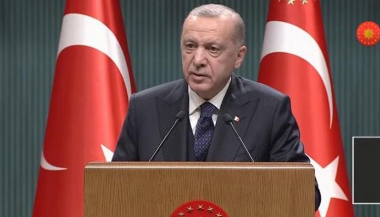أردوغان خلال المؤتمر الصحفي