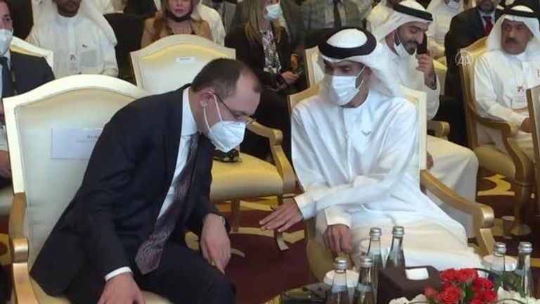 وزير التجارة التركي من فعاليات المنتدى