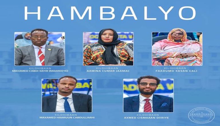 انتخاب 5 مقاعد بمجلس الشعب الصومالي