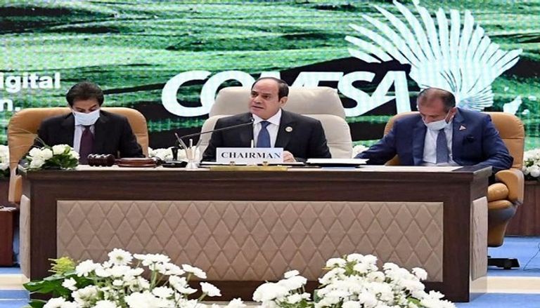الرئيس المصري عبدالفتاح السيسي يرأس اجتماع "الكوميسا" جانب من قمة الكوميسا برئاسة مصر