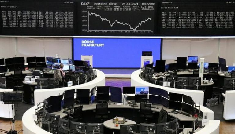 مؤشر أسعار الأسهم الألمانية DAX في بورصة فرانكفورت اليوم الأربعاء- رويترز